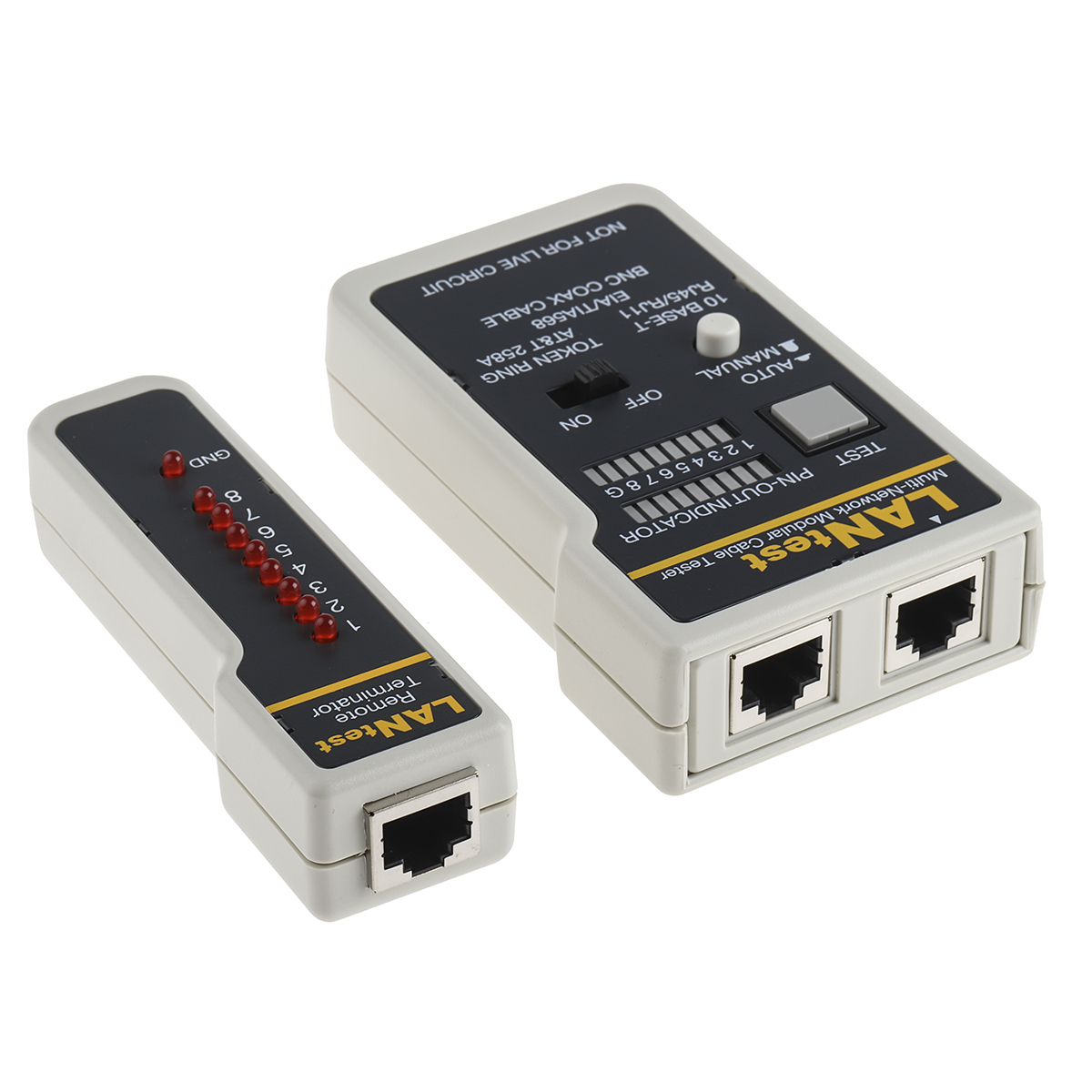 24-517 Cinch Cable Tester BNC, RJ45, RJ11