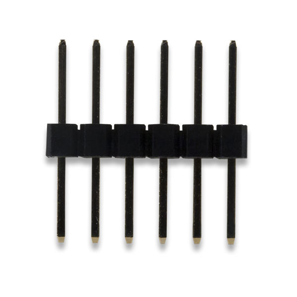 240-004 Digilent 240 Series Straight Through Hole Pin Header, 6 Contact(s), 0.64 mm Pitch, 1 Row, Unshrouded