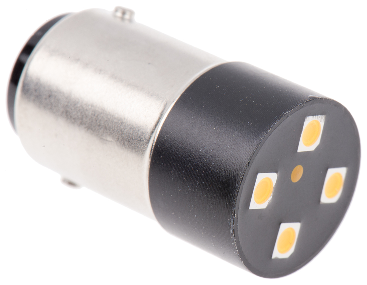 Marl BA15D LED Cluster Lamp, Amber, Cluster shape