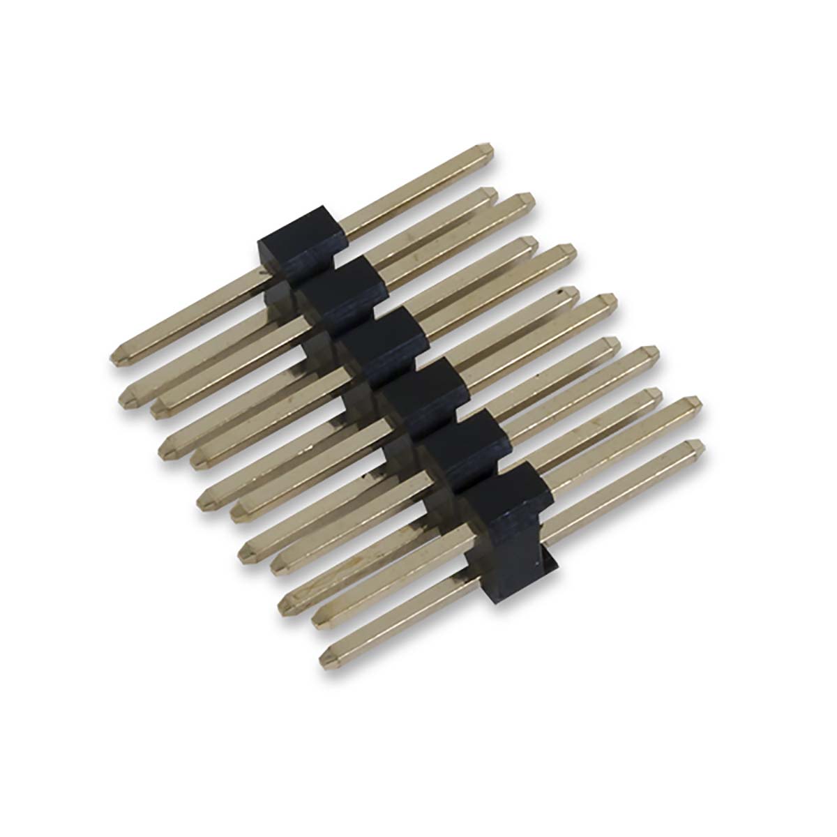 Digilent 240 Series Straight Through Hole PCB Header, 12 Contact(s), 0.64 mm Pitch, 2 Row, Unshrouded