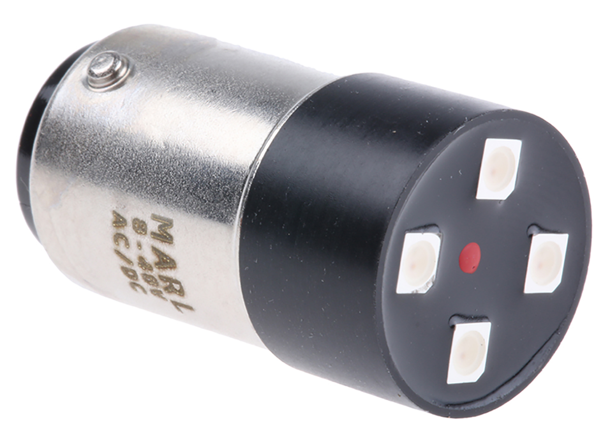 Marl 217 BA15D LED Cluster Lamp, Red, Cluster shape
