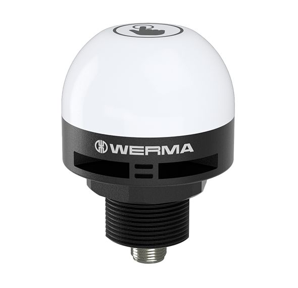 Werma 240 Series Permanent Beacon 24V, LED Bulb Built-In, IP69K, IP65