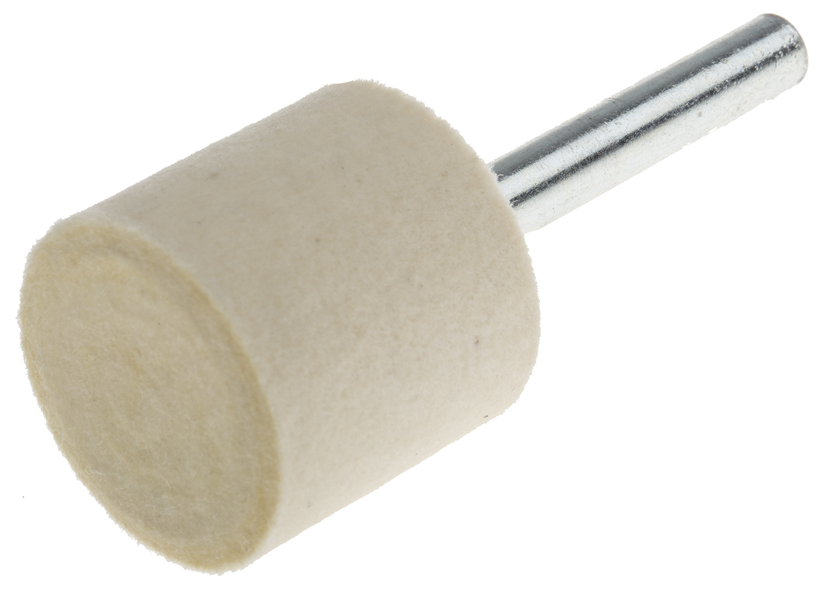RS PRO 25 mm x 6mm Cylindrical Polishing Bob, 5 Pieces