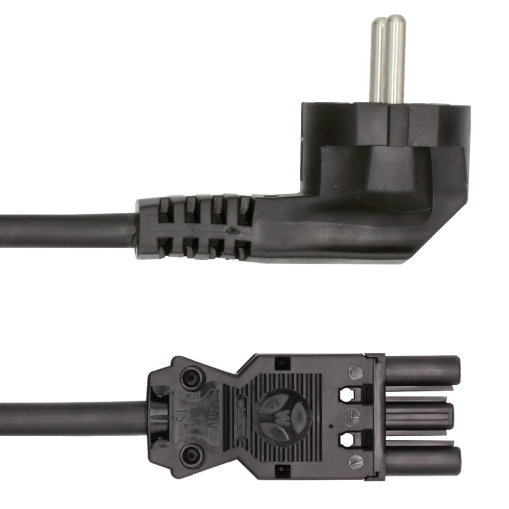 LED2WORK 240100 Series Cable Wieland Connecting Cable GST18i3 Male/Female, 16A, IP20