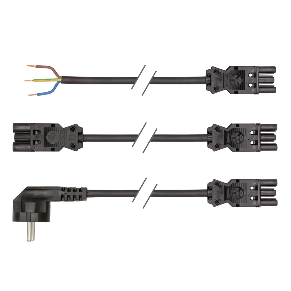 240200-01 LED2WORK 240100 Series Cable Connection Line with GST18i3 Socket Male/Female, 16A, IP20