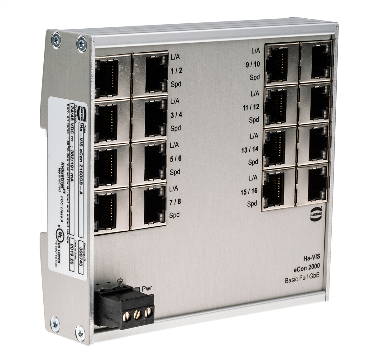 24024160010 HARTING Unmanaged 16 Port Ethernet Switch