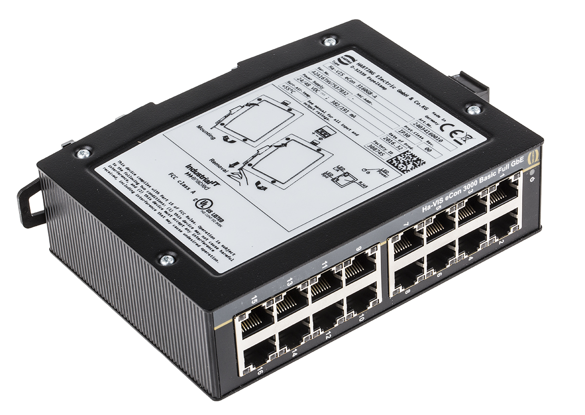 HARTING Unmanaged 16 Port Ethernet Switch