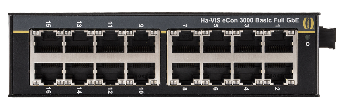 24034160010 HARTING Unmanaged 16 Port Ethernet Switch