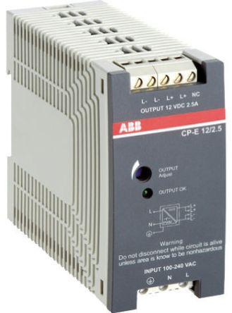 ABB 1SVR427035R0000, Switch Mode DIN Rail Power Supply, Panel Mount, 240W, 24V dc/ 10A
