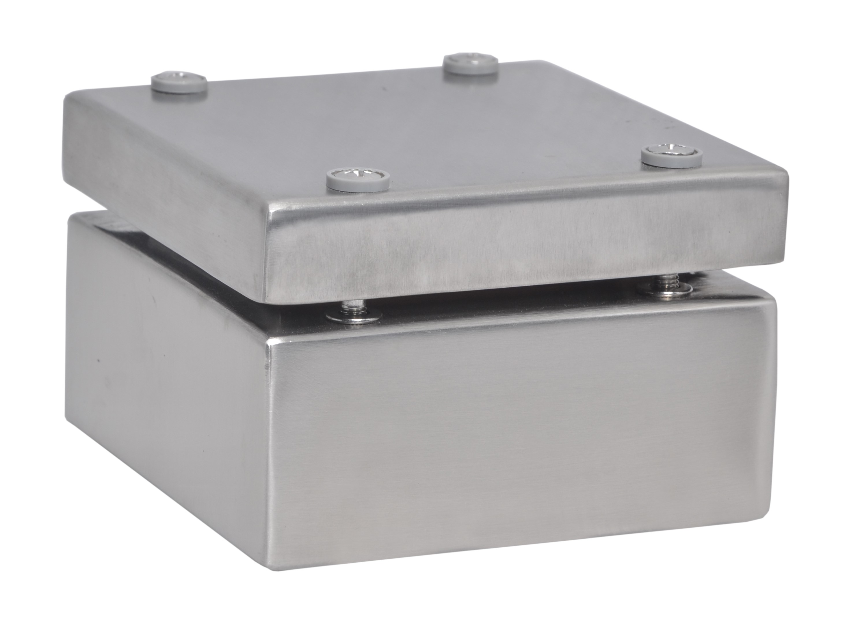 RS PRO SSJ Series 304 Stainless Steel Enclosure, IP66, 100 mm x 100 mm x 61 mm