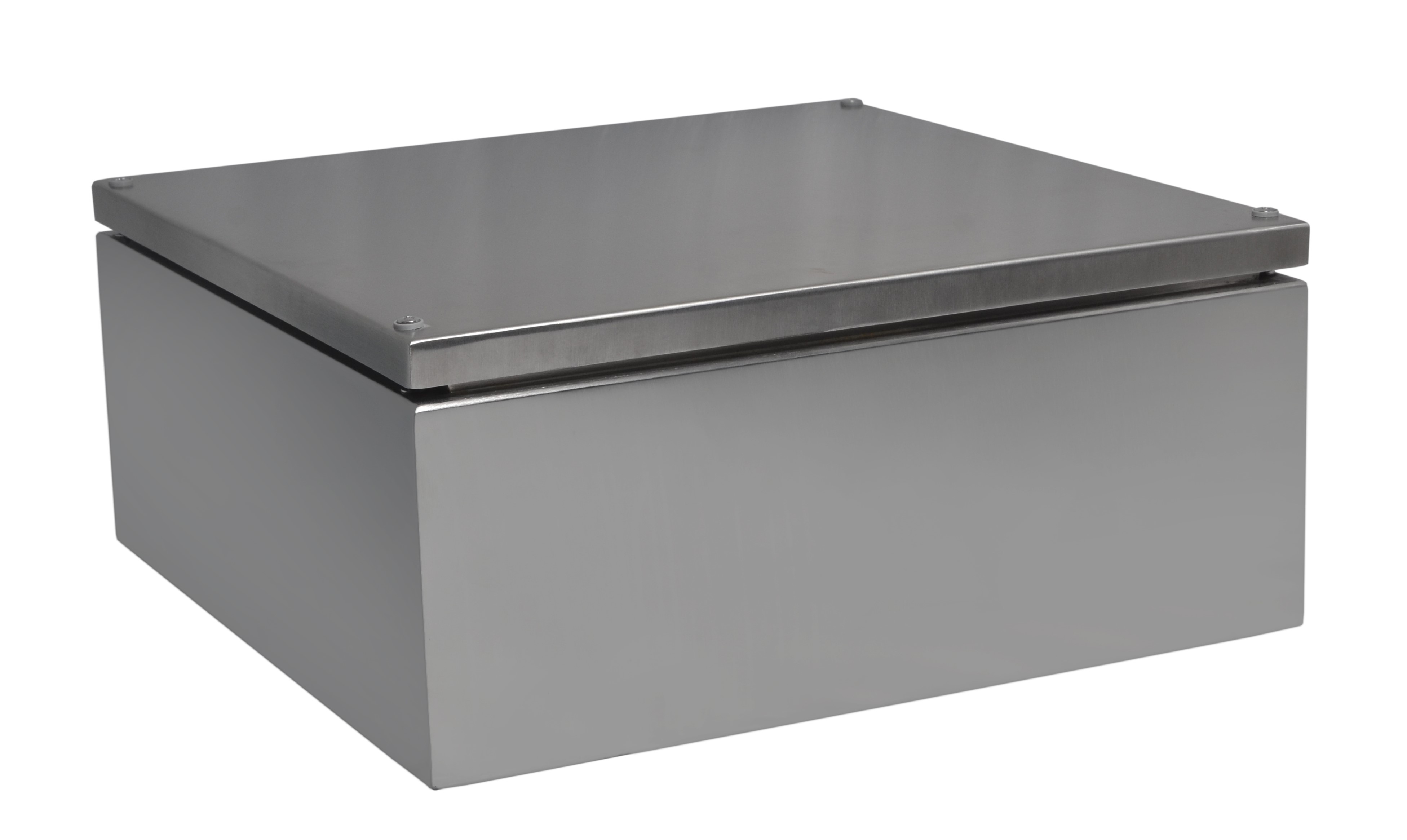 RS PRO SSJ Series 304 Stainless Steel Enclosure, IP66, 380 mm x 380 mm x 161 mm