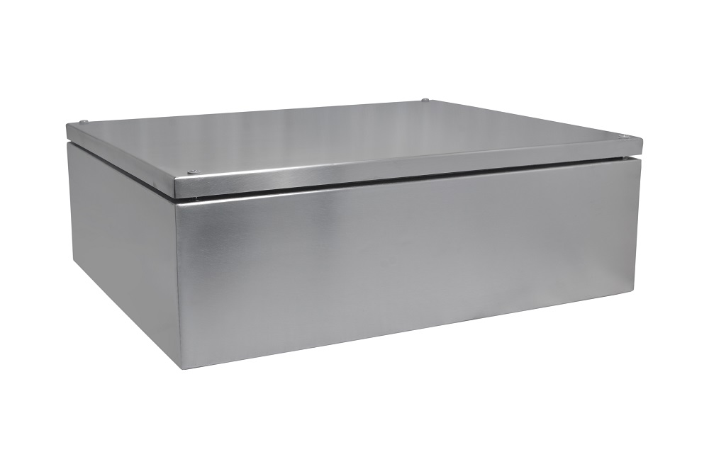 RS PRO SSJ Series 304 Stainless Steel Enclosure, IP66, 500 mm x 400 mm x 161 mm