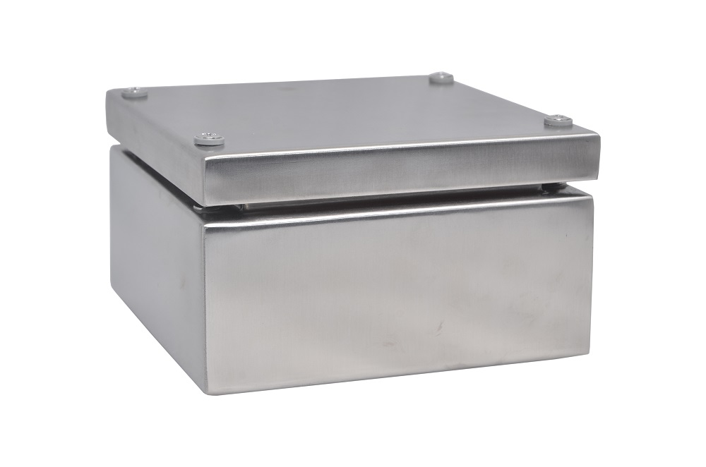 RS PRO SSJ Series 304 Stainless Steel Enclosure, IP66, 150 mm x 150 mm x 81 mm