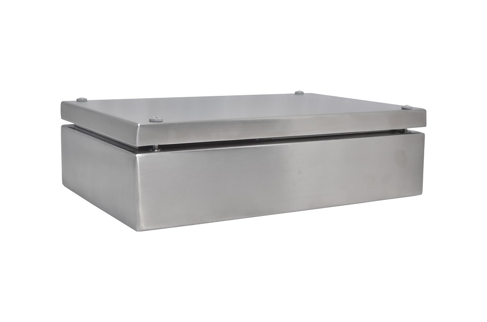 241-0792 RS PRO SSJ Series 304 Stainless Steel Enclosure, IP66, 300 mm x 200 mm x 81 mm