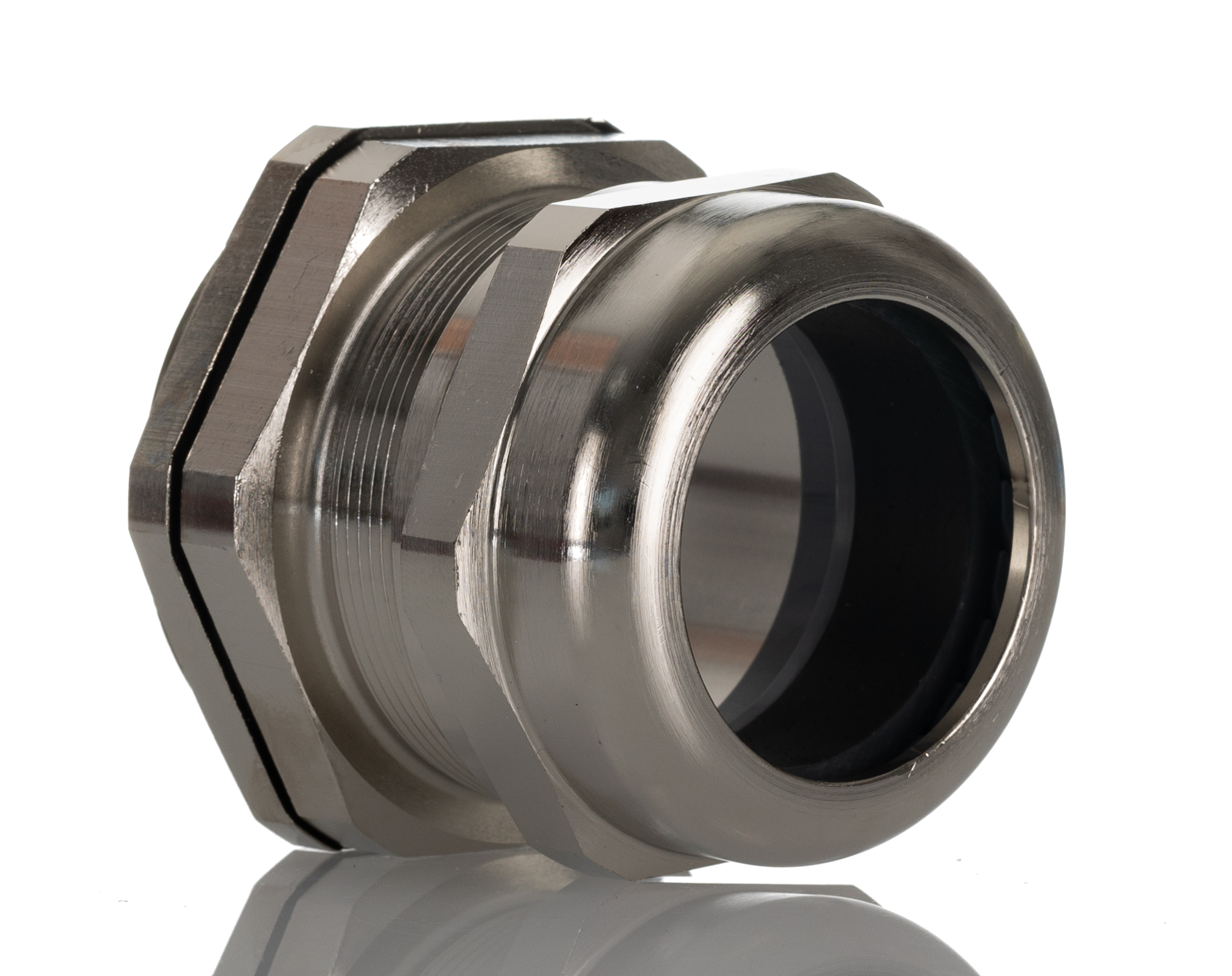 2411871 Rittal SZ Series Grey Brass Cable Gland, M63 Thread, 34 mm min., 44 mm max., IP68