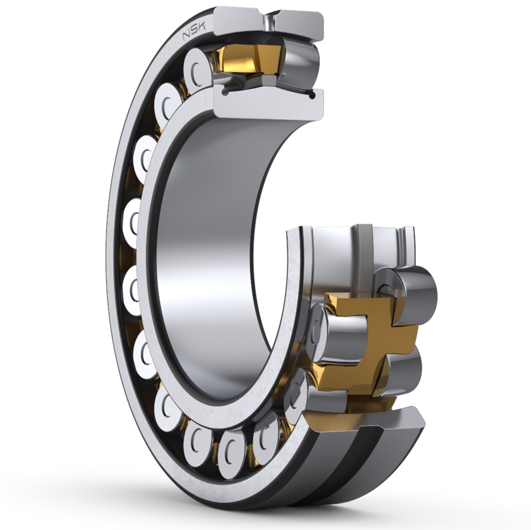 NSK 24160CAME4 Round 300 mm ID Spherical Roller Bearing, 500 mm OD