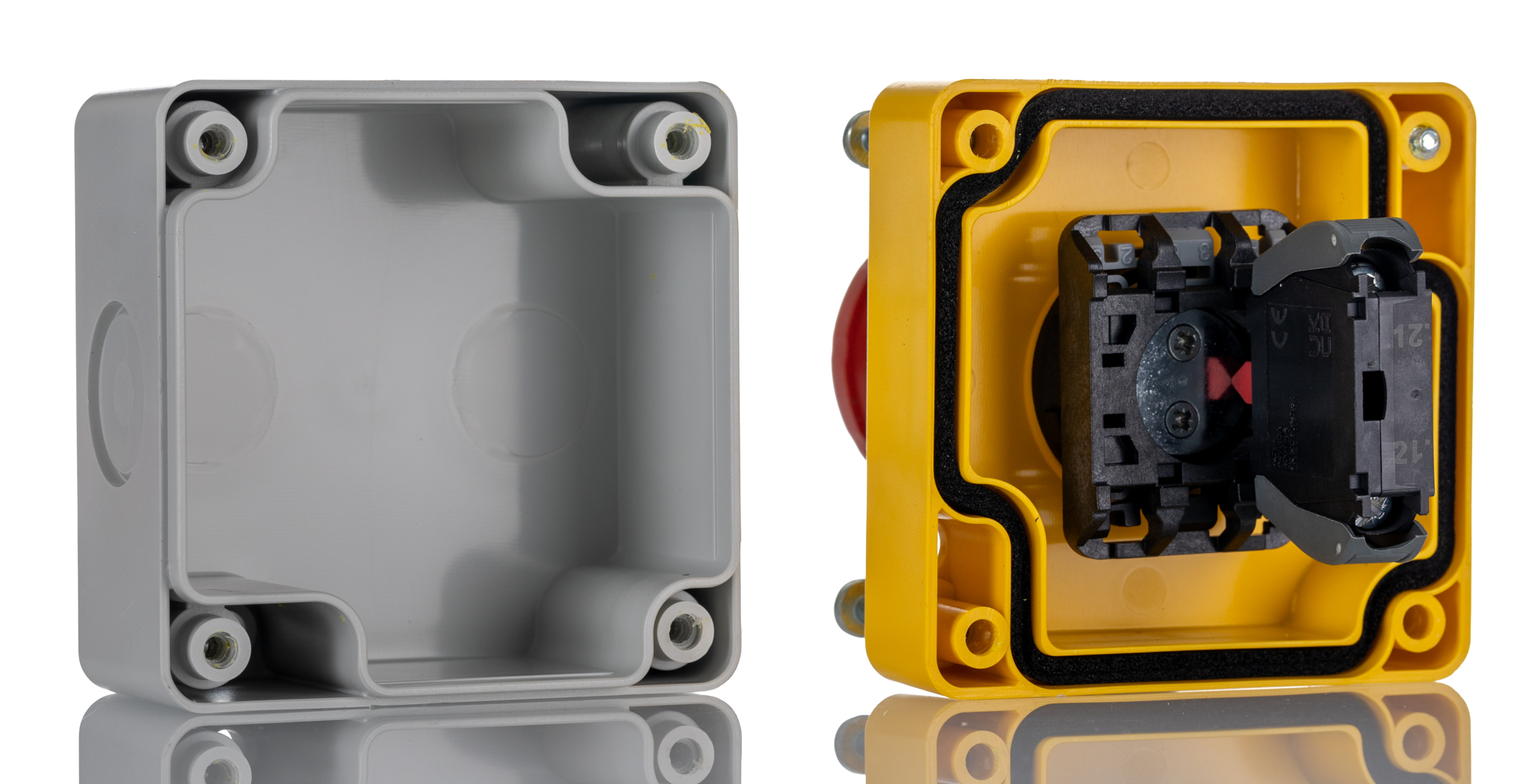 242-0842 RS PRO SA Series Twist Release Emergency Stop Push Button, Surface Mount, 1 NC, IP65