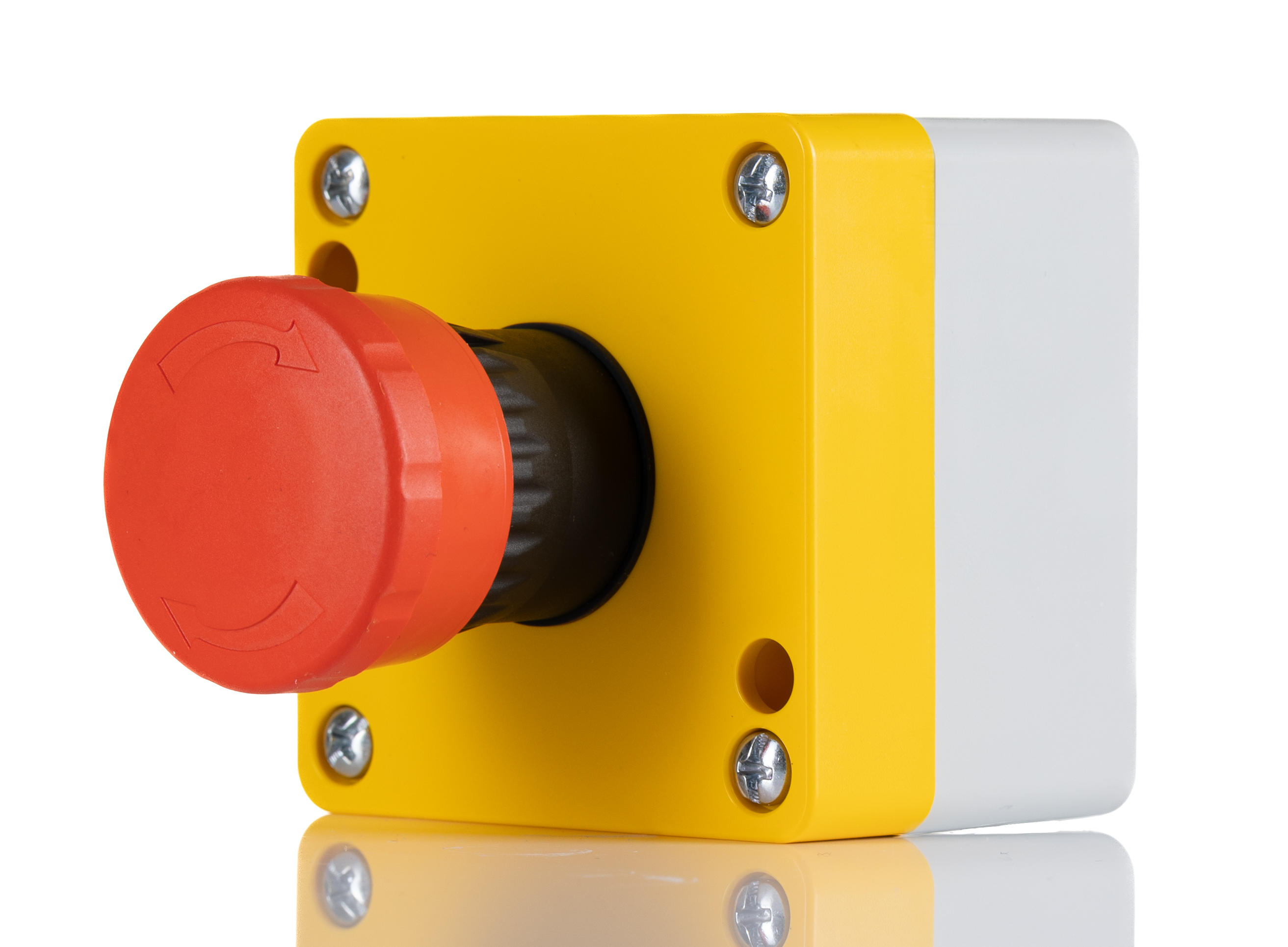 RS PRO SA Series Twist Release Emergency Stop Push Button, Surface Mount, 2 NC, IP65