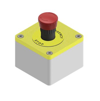 RS PRO SAM Series Twist to Release Emergency Stop Push Button, Surface, 1 NC, IP65