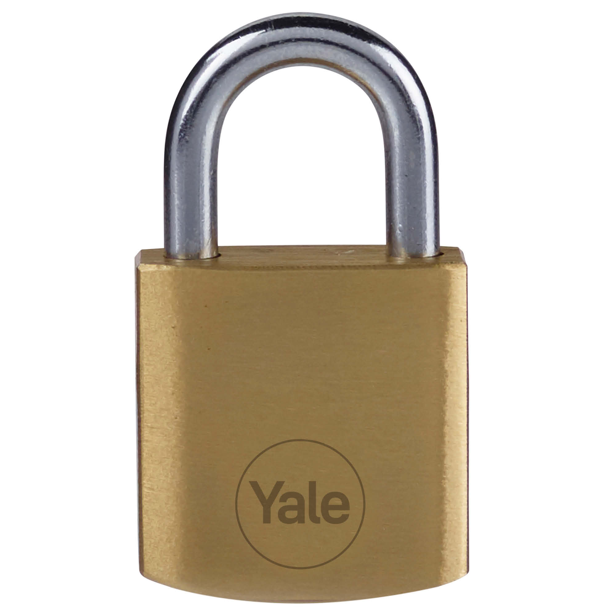 24241000 Yale1 Keyed Brass, Steel Padlock Weatherproof, 4.2 mm Shackle, 25mm Body