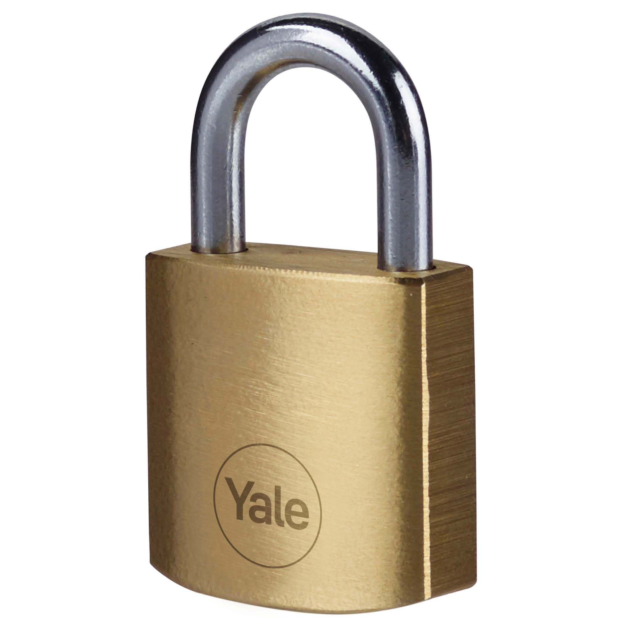 24241000 Yale1 Keyed Brass, Steel Padlock Weatherproof, 4.2 mm Shackle, 25mm Body