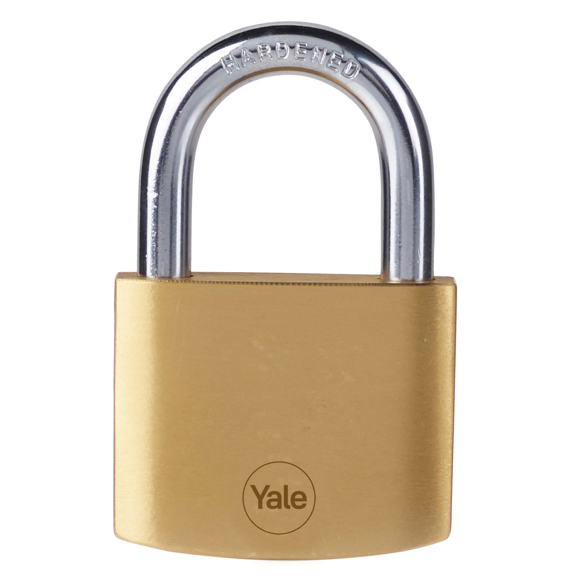 24258000 Yale1 Keyed Brass, Steel Padlock Weatherproof, 8 mm Shackle, 50mm Body