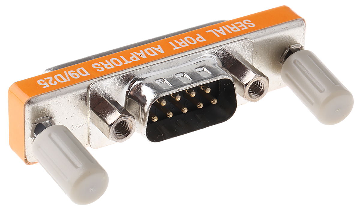 243-0368 RS PRO D-Sub Adapter 9-Way D-Sub to Male Male 25 Way D-Sub Female Female