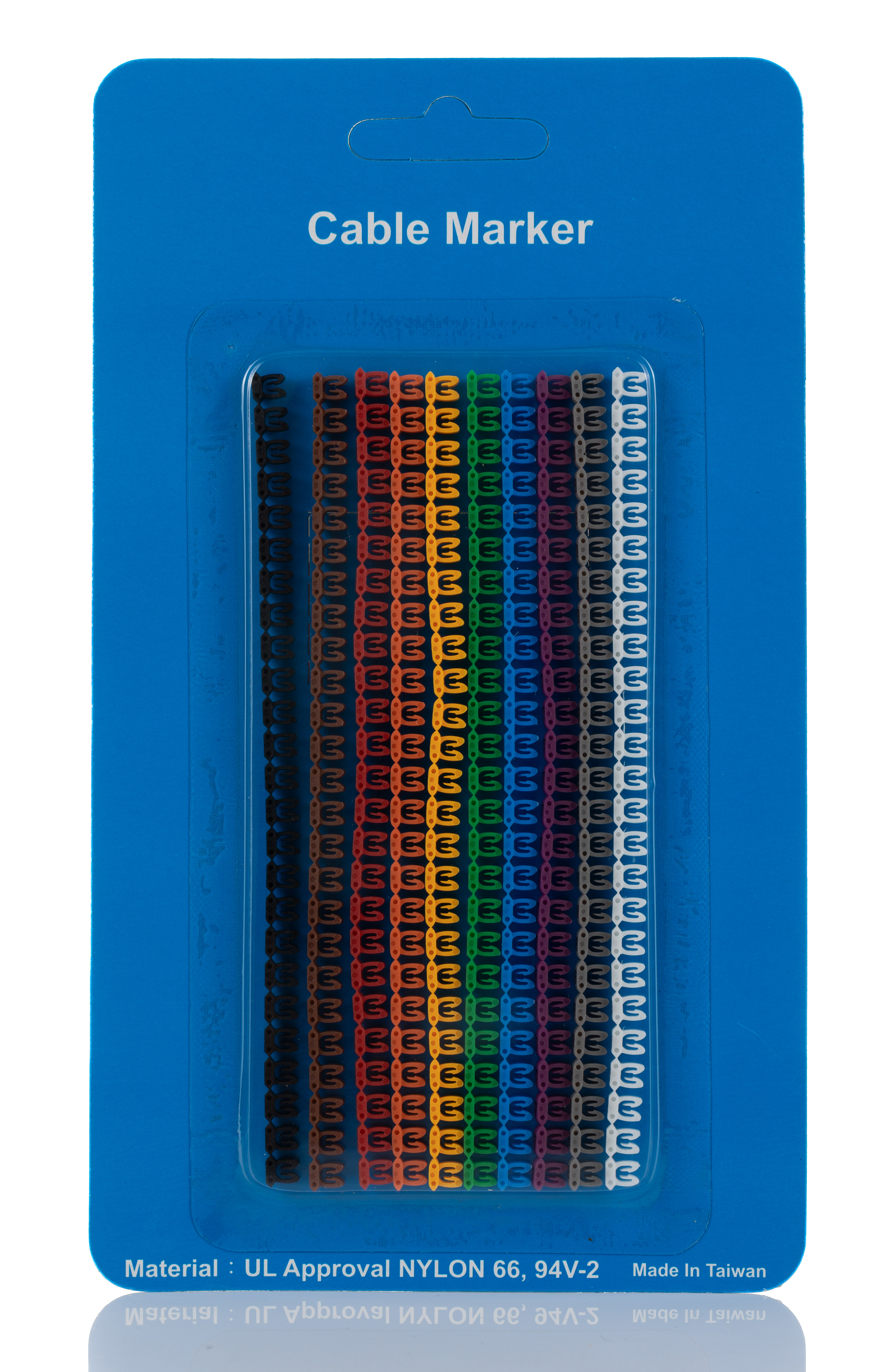 RS PRO Clip on Cable Markers Clip-On Cable Marker, Yellow, Pre-printed "0-9-A-Z", 2 mm Cable, 1.2 mm Cable