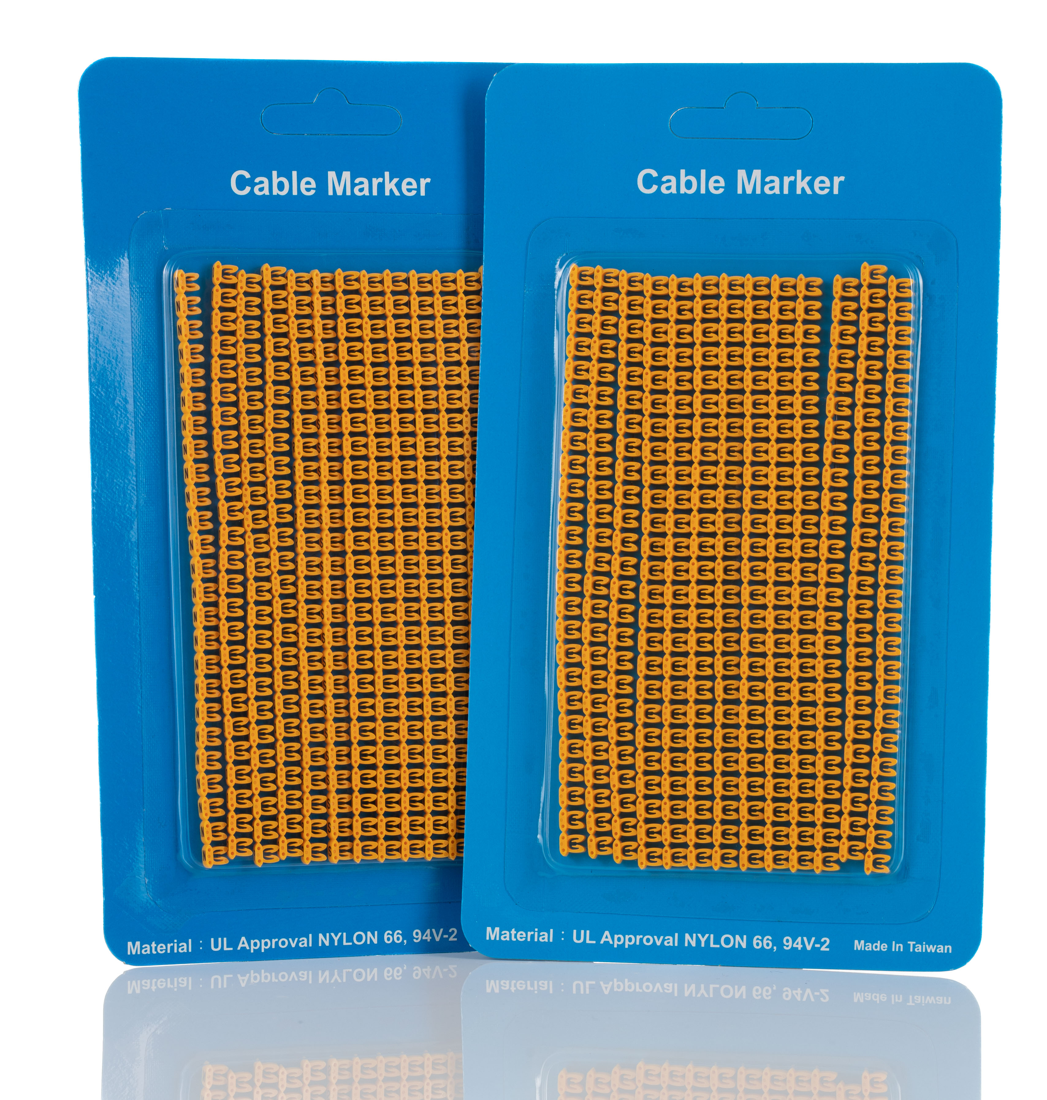 243-6410 RS PRO Clip on Cable Markers Clip-On Cable Marker, Yellow, Pre-printed "0-9-A-Z", 2 mm Cable, 1.2 mm Cable