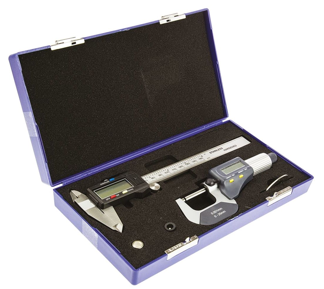 RS PRO Imperial, Metric Caliper and Micrometer Measuring Set