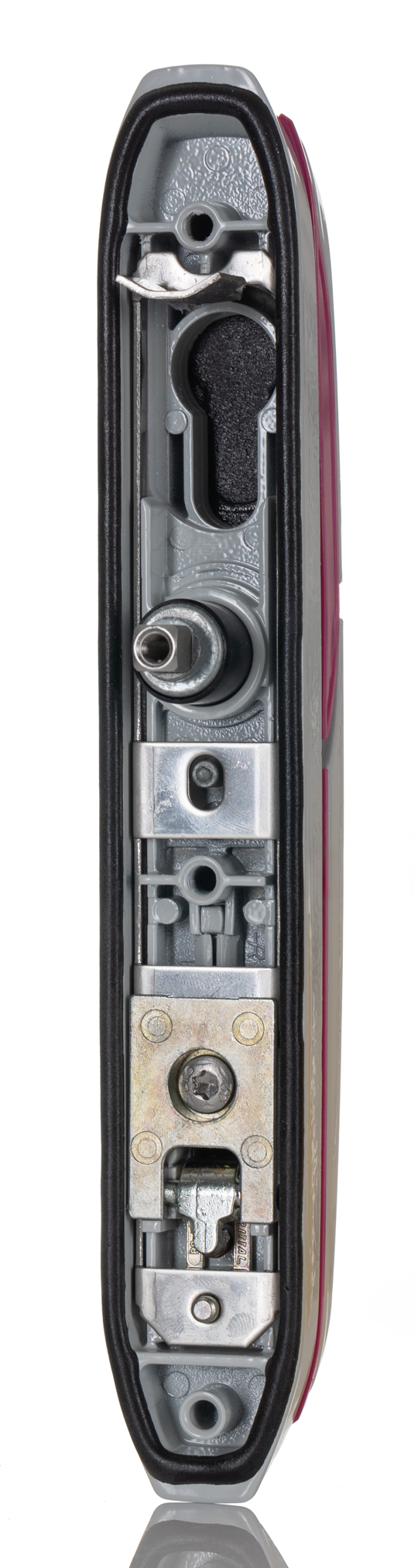 2435400 Rittal Grey Die Cast Zinc Locking Handle, Flush