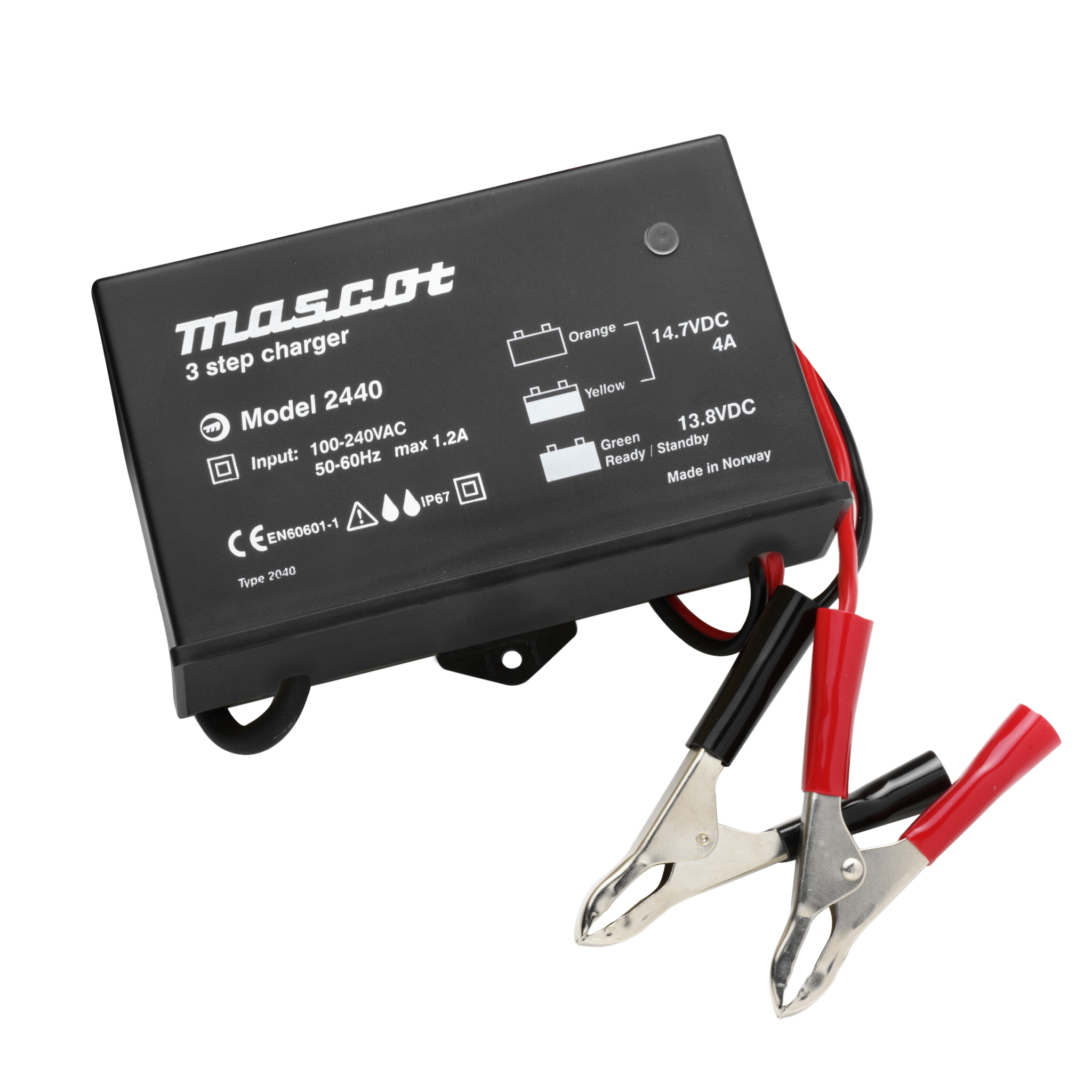 Mascot 2440 2440 Battery Charger For 24V, Lead Acid 2.5 A, 24 V Lead Acid