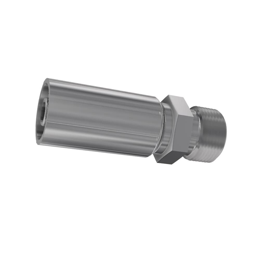 Parker Crimped Hose Fitting Hose to Male Metric, 1D248-14-6