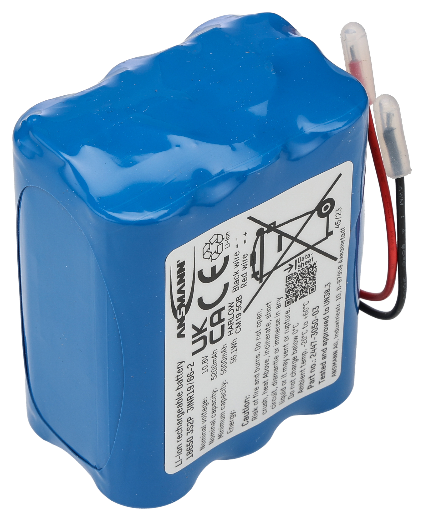 Ansmann 10.8 V Lithium-ion Rechargeable Battery Pack 6, 5.2 Ah