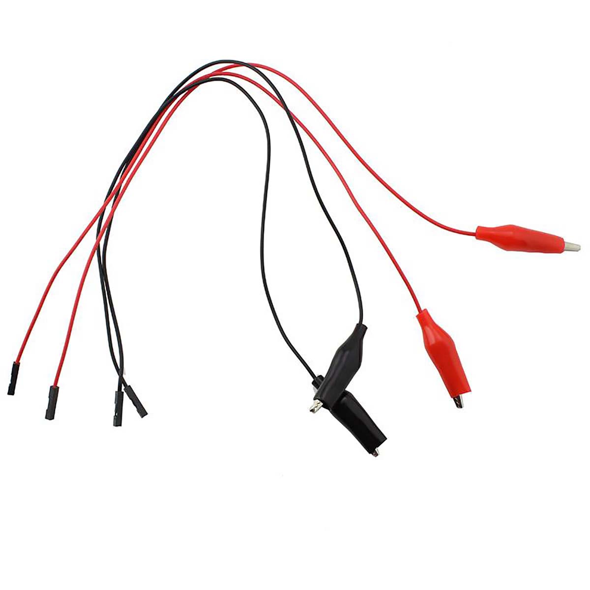 Kitronik BBC micro:bit Add-on Crocodile Clip Lead, Red, Black, 300 mm Lead Length