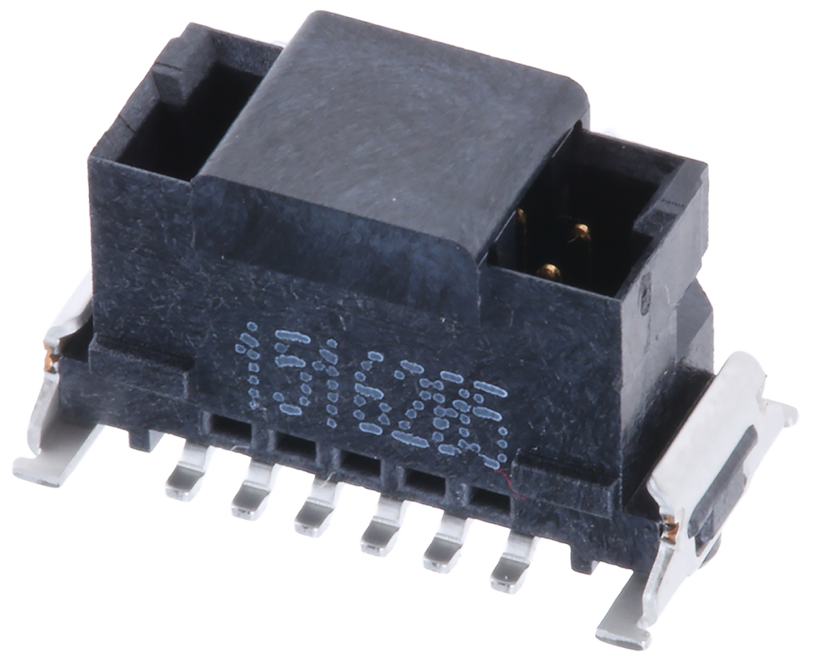ERNI SMC Series Straight Surface PCB Header, 12 Contact(s), 1.27 mm Pitch, 2 Row, Shrouded