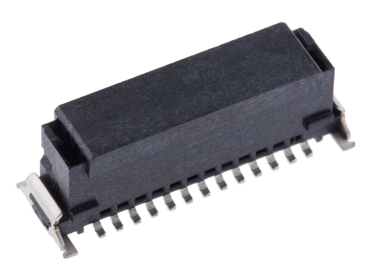 244837-244837-e ERNI SMC Series Straight Surface PCB Header, 26 Contact(s), 1.27 mm Pitch, 2 Row, Shrouded