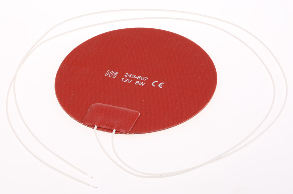 RS PRO Silicone Heater Mat, 240V dc, 8 W Circle