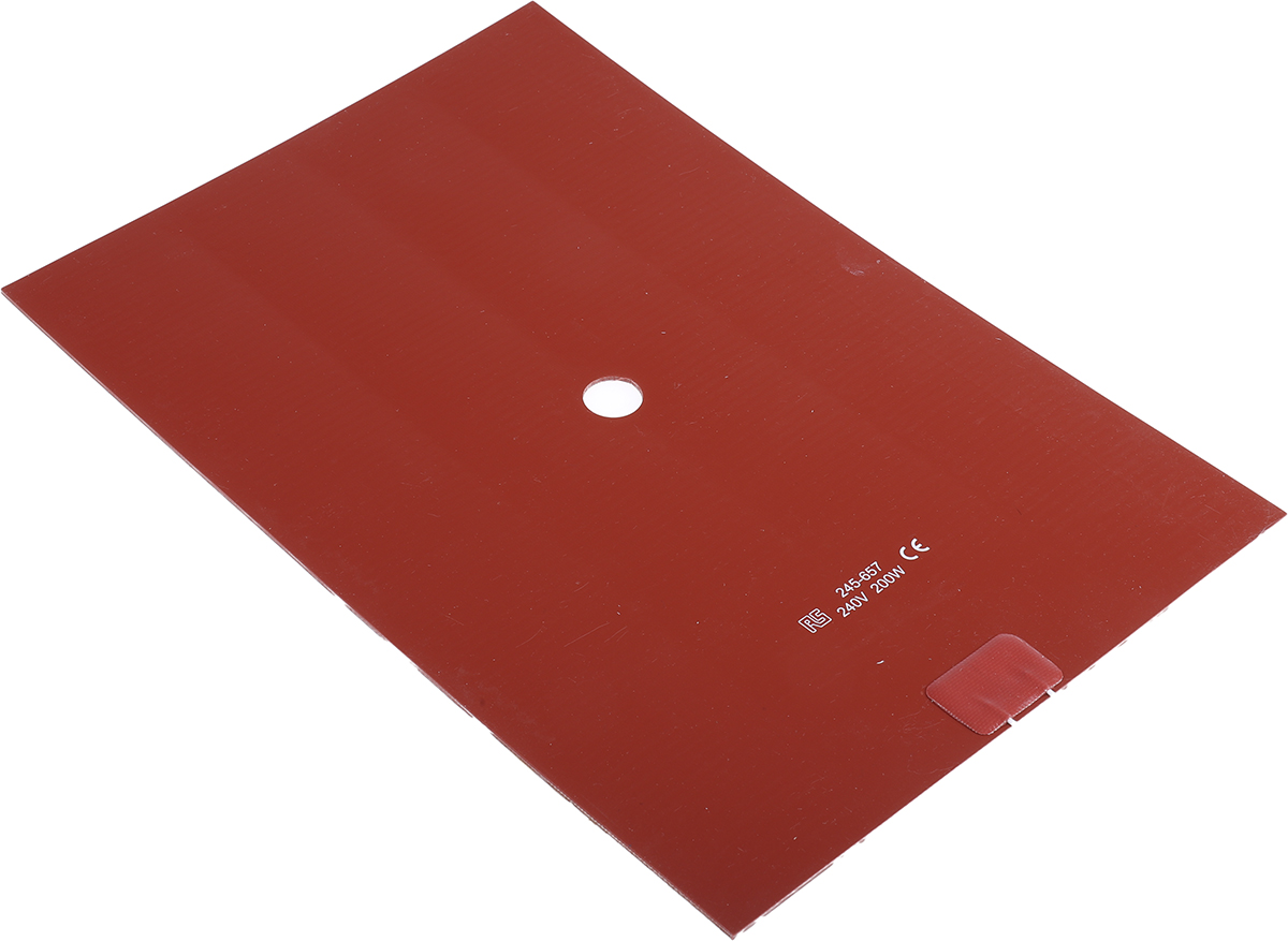 RS PRO Silicone Heater Mat, 24V ac, 200 W Rectangle, 30 mm 15mm
