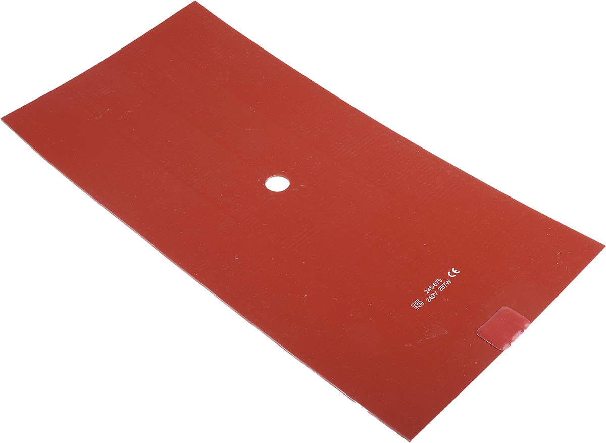 RS PRO Silicone Heater Mat, 24V ac, 267 W Rectangle, 200 mm 400mm