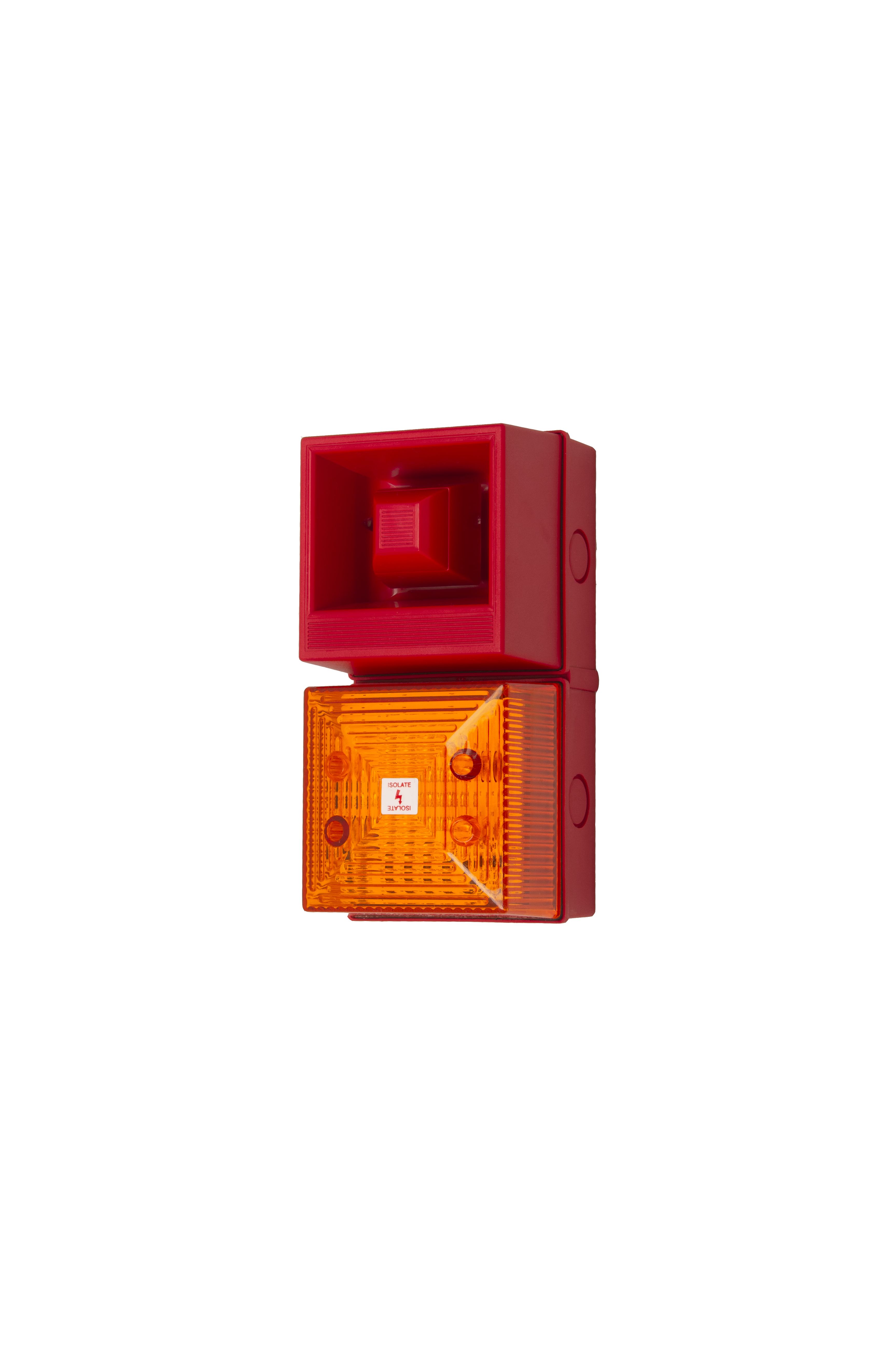 Clifford & Snell YL40 Series Amber Beacon-Sounder Combination, IP65 24V Base 108 dB @ 1m