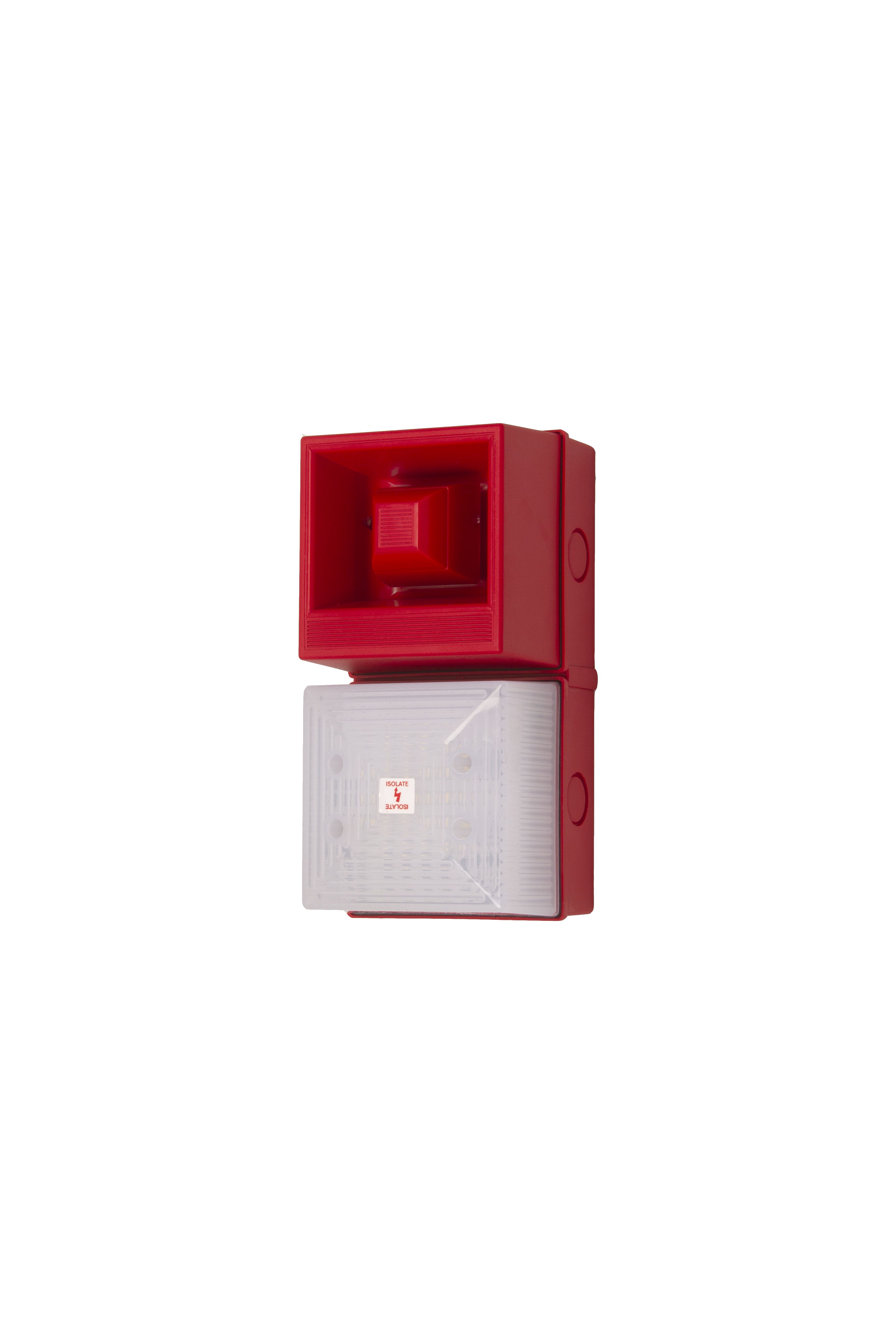 Clifford & Snell YL40 Series Opal Beacon-Sounder Combination, IP65 24V Base 108 dB @ 1m
