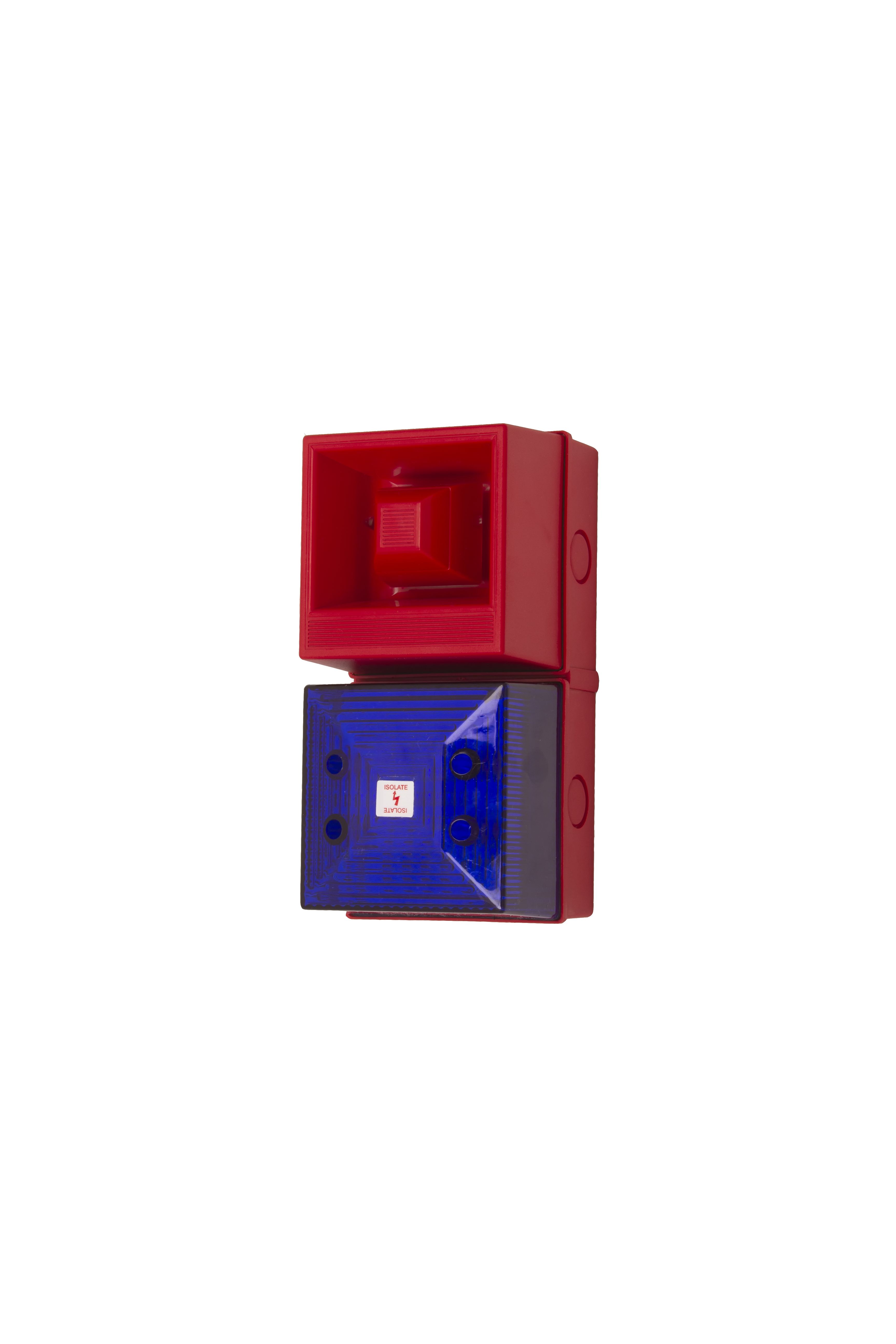 Clifford & Snell YL40 Series Blue Beacon-Sounder Combination, IP65 24V Base 108 dB @ 1m