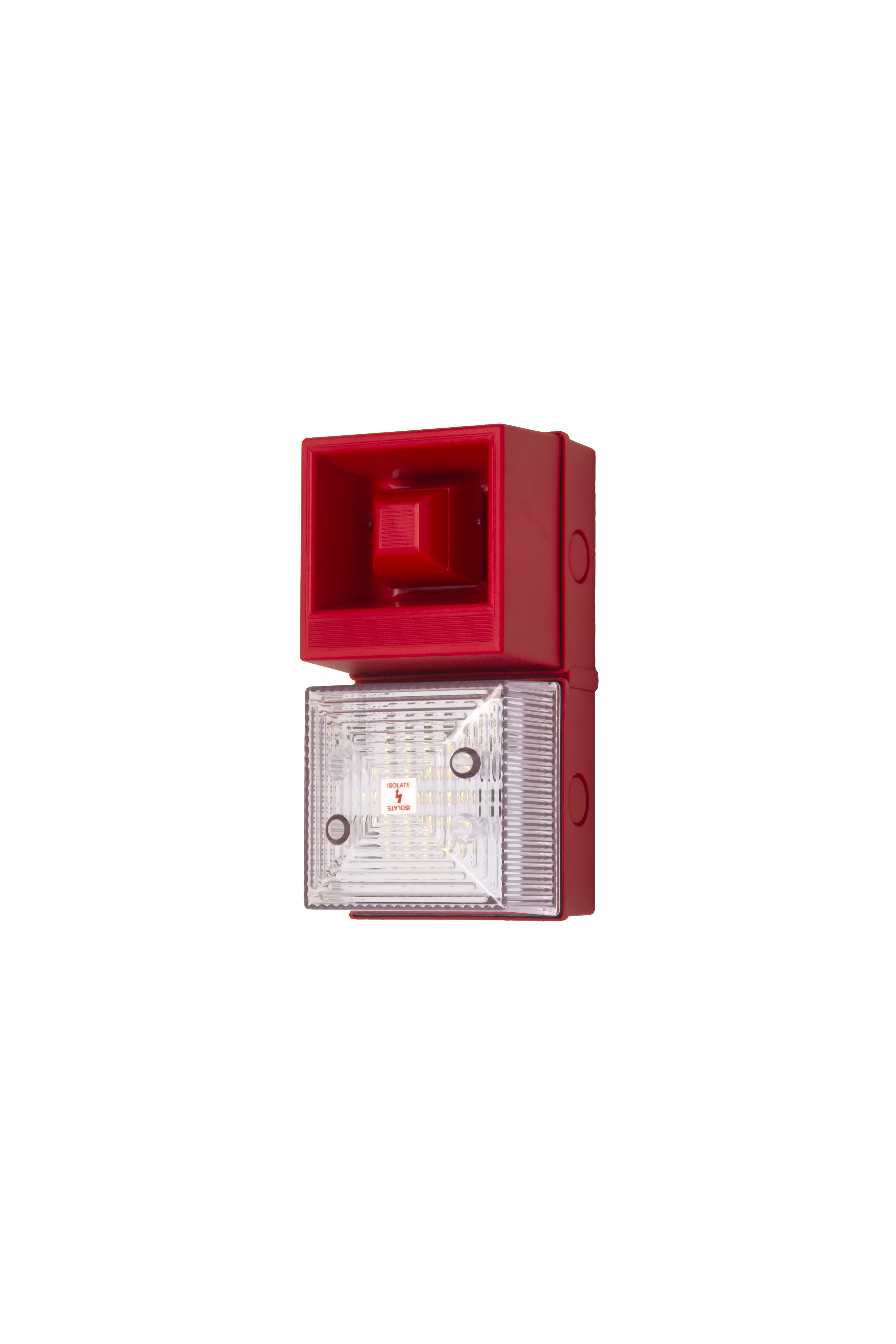 Clifford & Snell YL40 Series Clear Beacon-Sounder Combination, IP65 24V Base 108 dB @ 1m