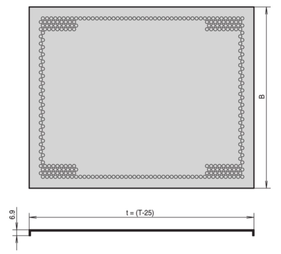 nVent SCHROFF Aluminium Cover Plate, 3 U 355 mm 355mm