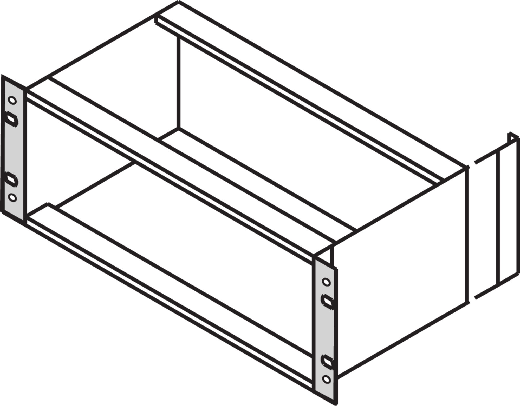 nVent SCHROFF 24564 Series Bracket for Use with Subracks, 1 Per Pack Piece(s) 19 in