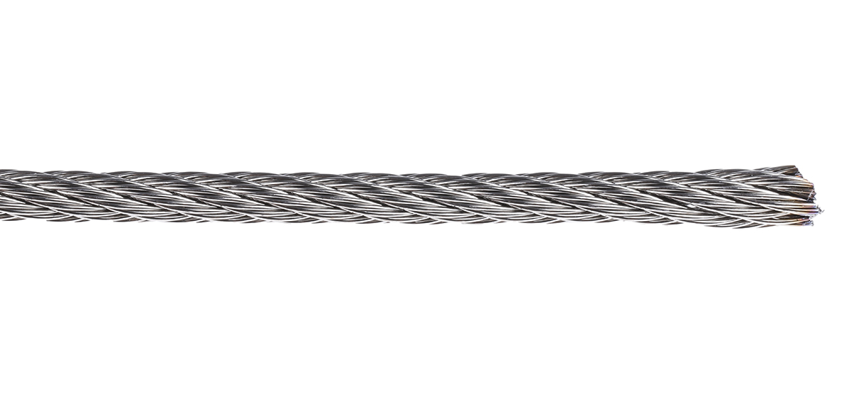 247-9032 RS PRO Stainless Steel Wire Rope, 75 m