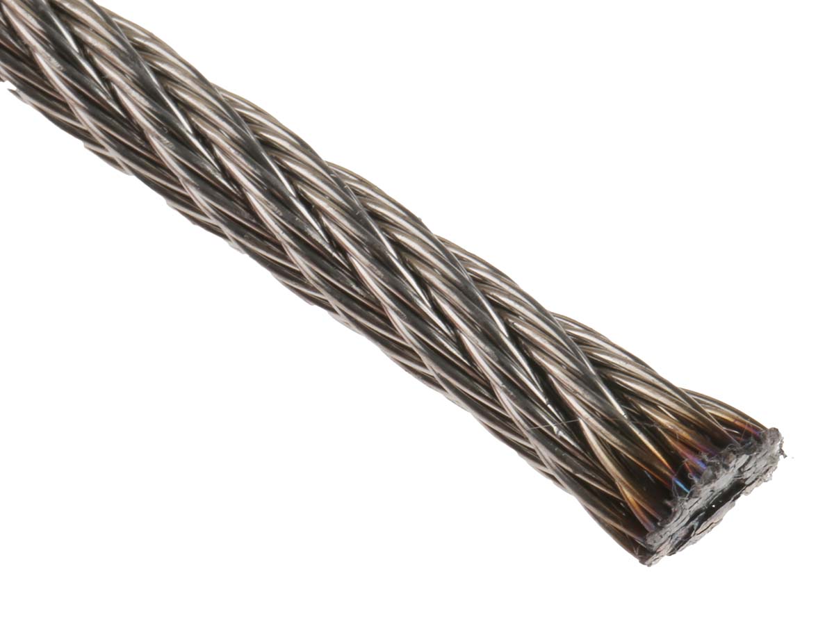 247-9048 RS PRO Stainless Steel Wire Rope, 75 m