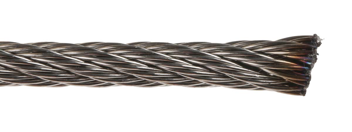 247-9048 RS PRO Stainless Steel Wire Rope, 75 m