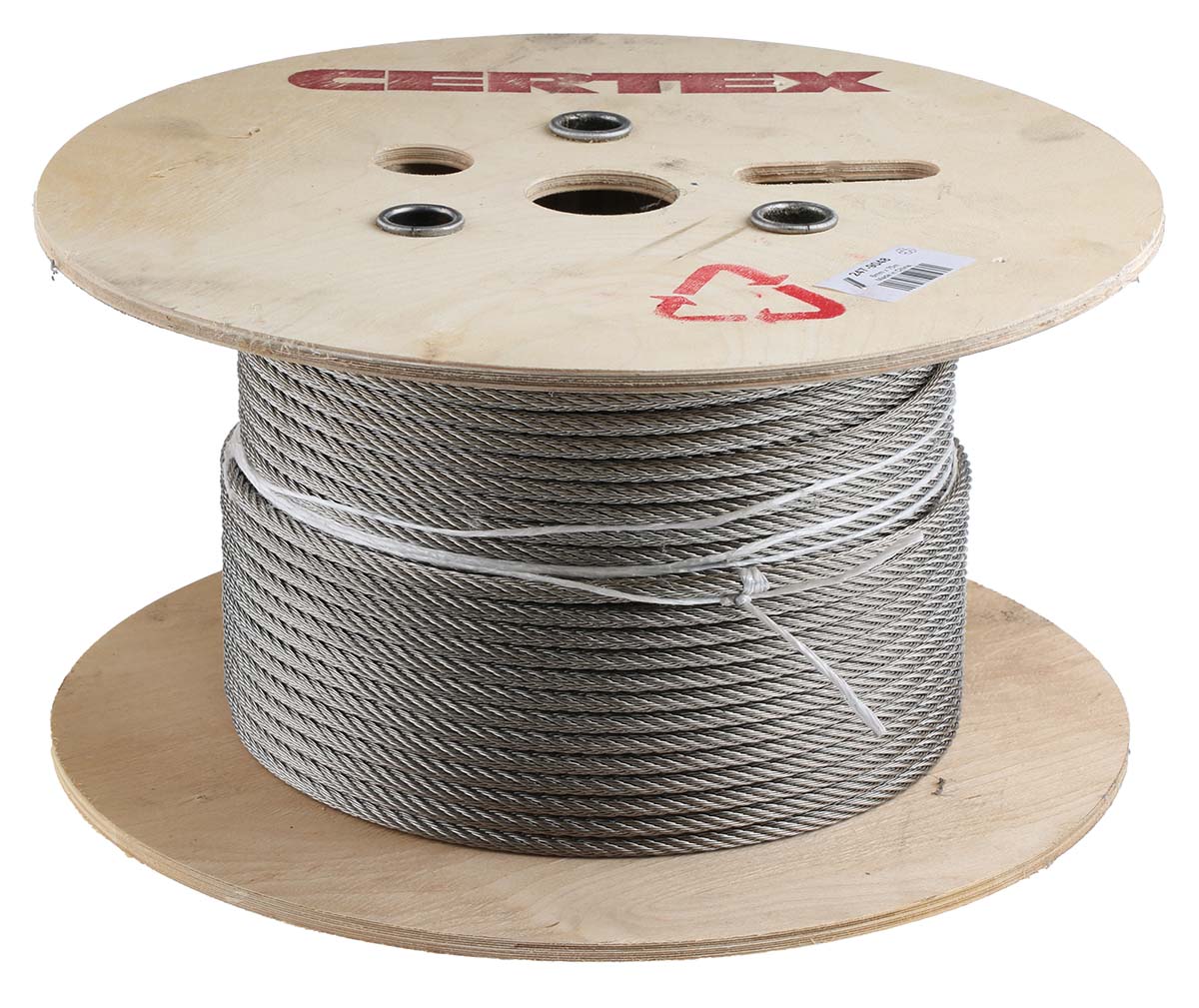 247-9048 RS PRO Stainless Steel Wire Rope, 75 m